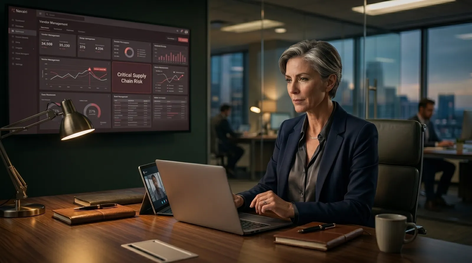 CPA firm partner reviewing AI vendor contract liability clauses and professional responsibility standards for financial accuracy