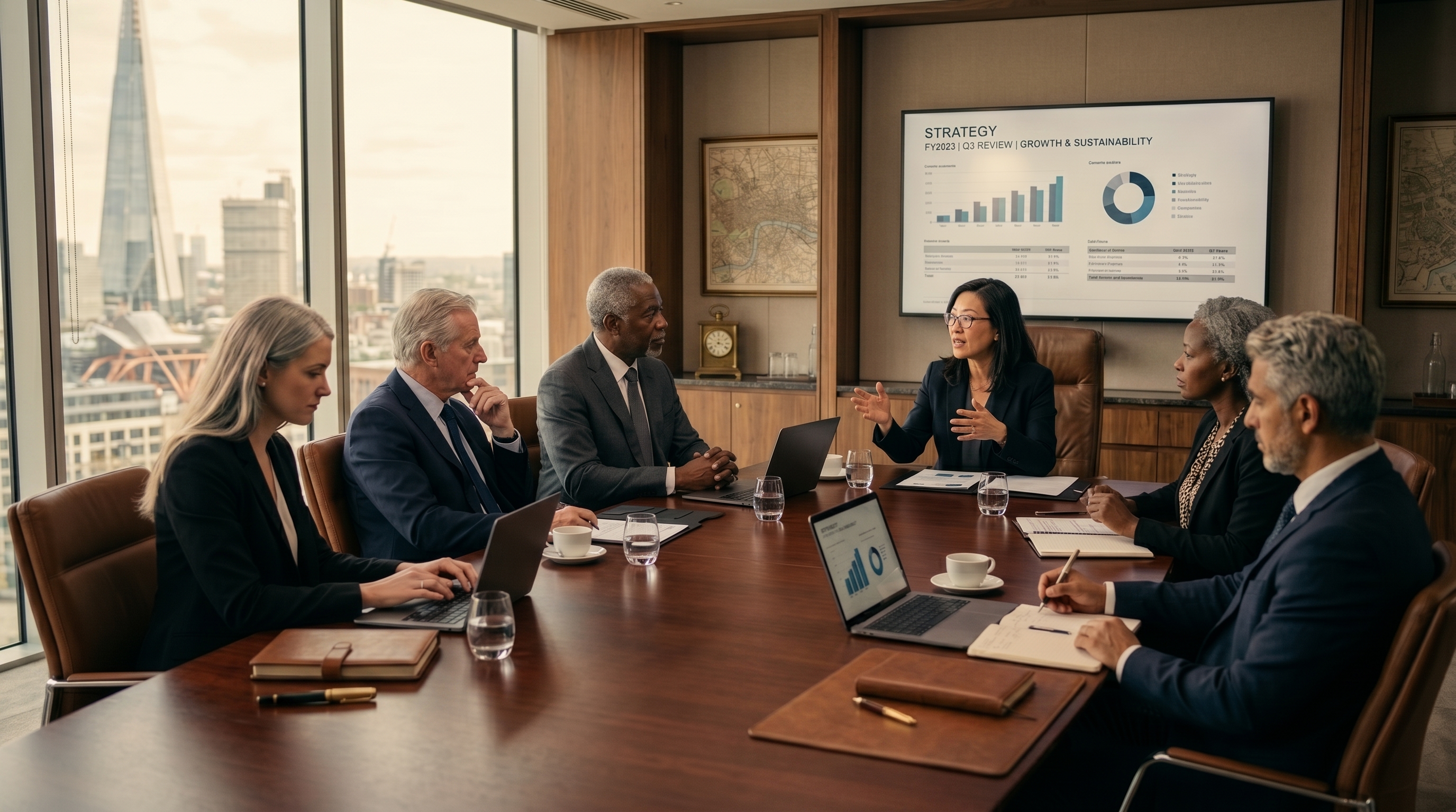 Corporate executives weighing contradictory evidence and forecasts on AI's impact on professional employment and workforce planning