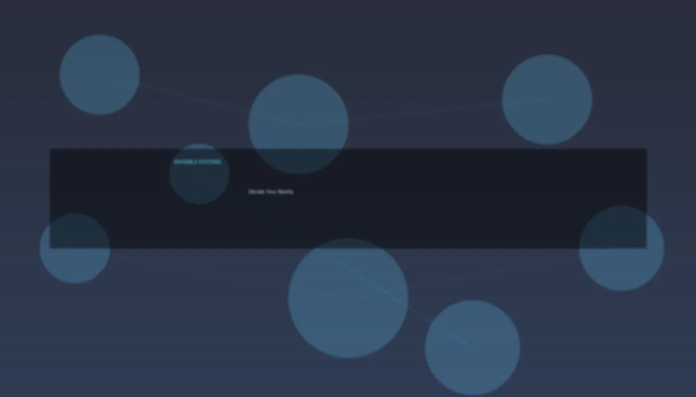 Abstract digital network of glowing connections representing invisible AI algorithms making decisions about hiring, credit, and news